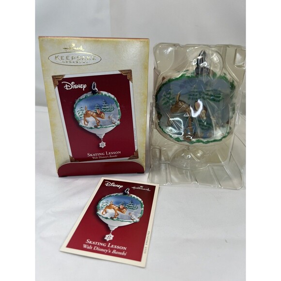 Hallmark 2005‎ "SKATING LESSON" Walt Disney's Bambi Keepsake Ornament - Picture 1 of 6
